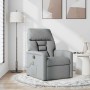 Sillón reclinable de masaje de tela gris claro en Sillones | Comprar online en Foru.es