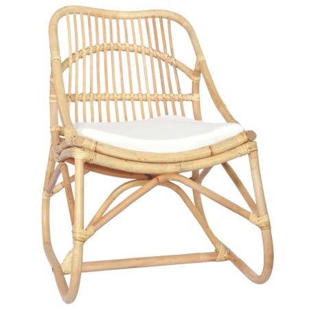 Silla de ratán lino de vidaXL, Sillones - Ref: Foro24-325481, Precio: 172,68 €, Descuento: %
