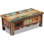 Mesa de centro con cajones madera maciza reciclada 90x45x35 cm de vidaXL, Mesas de centro - Ref: Foro24-243321, Precio: 253,2...