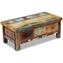 Mesa de centro con cajones madera maciza reciclada 90x45x35 cm de vidaXL, Mesas de centro - Ref: Foro24-243321, Precio: 263,5...