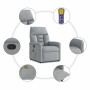 Sillón reclinable de masaje de tela gris claro en Sillones | Comprar online en Foru.es