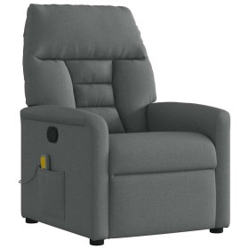 Sillón reclinable de masaje de tela gris oscuro en Sillones | Comprar online en Foru.es