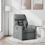 Sillón reclinable de masaje de tela gris oscuro en Sillones | Comprar online en Foru.es