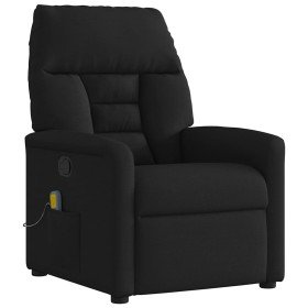 Sillón reclinable de masaje de tela negro en Sillones | Comprar online en Foru.es