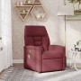 Sillón de masaje reclinable de tela color vino tinto en Sillones | Comprar online en Foru.es