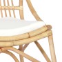 Silla de ratán lino de vidaXL, Sillones - Ref: Foro24-325481, Precio: 172,68 €, Descuento: %