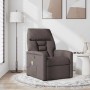 Sillón de masaje reclinable de tela marrón oscuro en Sillones | Comprar online en Foru.es