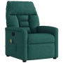 Sillón de masaje reclinable de tela verde oscuro en Sillones | Comprar online en Foru.es