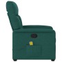 Sillón de masaje reclinable de tela verde oscuro en Sillones | Comprar online en Foru.es