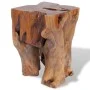 Solid teak wood stool by vidaXL, Folding stools and chairs - Ref: Foro24-243469, Price: 111,13 €, Discount: %
