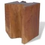 Solid teak wood stool by vidaXL, Folding stools and chairs - Ref: Foro24-243469, Price: 111,13 €, Discount: %