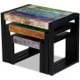 Mesas apilables 3 unidades madera maciza reciclada de vidaXL, Mesas auxiliares - Ref: Foro24-243279, Precio: 213,99 €, Descue...