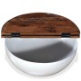 Mesa de centro de madera maciza reciclada blanca forma de bol de vidaXL, Mesas de centro - Ref: Foro24-245258, Precio: 148,54...