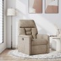 Sillón reclinable tela de microfibra gris taupe en Sillones | Comprar online en Foru.es