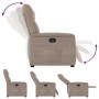 Sillón reclinable tela de microfibra gris taupe en Sillones | Comprar online en Foru.es