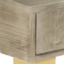Mesa consola madera maciza de mango con latón gris 110x35x76 cm de vidaXL, Mesas auxiliares - Ref: Foro24-246682, Precio: 169...