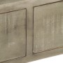 Mesa consola madera maciza de mango con latón gris 110x35x76 cm de vidaXL, Mesas auxiliares - Ref: Foro24-246682, Precio: 169...