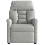 Sillón reclinable tela de microfibra gris claro en Sillones | Comprar online en Foru.es