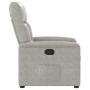Sillón reclinable tela de microfibra gris claro en Sillones | Comprar online en Foru.es