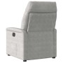 Sillón reclinable tela de microfibra gris claro en Sillones | Comprar online en Foru.es