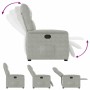 Sillón reclinable tela de microfibra gris claro en Sillones | Comprar online en Foru.es