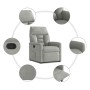 Sillón reclinable tela de microfibra gris claro en Sillones | Comprar online en Foru.es
