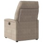 Sillón reclinable de masaje tela de microfibra gris taupe en Sillones | Comprar online en Foru.es