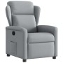 Sillón reclinable de tela gris claro en Sillones | Comprar online en Foru.es