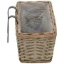 Jardinera para balcón con forro de PE 2 unidades mimbre 60 cm de vidaXL, Maceteros y jardineras - Ref: Foro24-246829, Precio:...