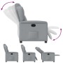 Sillón reclinable de tela gris claro en Sillones | Comprar online en Foru.es
