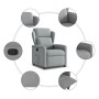Sillón reclinable de tela gris claro en Sillones | Comprar online en Foru.es