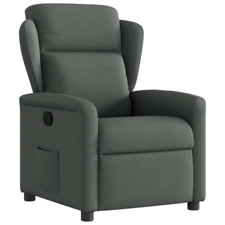 Sillón reclinable de tela gris oscuro en Sillones | Comprar online en Foru.es