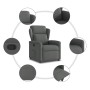 Sillón reclinable de tela gris oscuro en Sillones | Comprar online en Foru.es