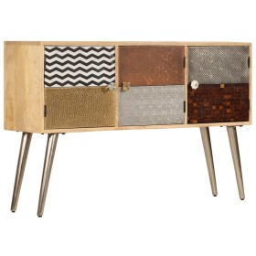 Aparador de madera de mango maciza 120x30x75 cm de vidaXL, Aparadores - Ref: Foro24-247341, Precio: 179,15 €, Descuento: %