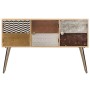 Aparador de madera de mango maciza 120x30x75 cm de vidaXL, Aparadores - Ref: Foro24-247341, Precio: 179,15 €, Descuento: %