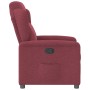 Sillón reclinable de tela rojo tinto en Sillones | Comprar online en Foru.es