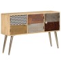 Aparador de madera de mango maciza 120x30x75 cm de vidaXL, Aparadores - Ref: Foro24-247341, Precio: 179,15 €, Descuento: %