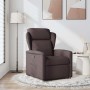 Sillón reclinable de tela marrón oscuro en Sillones | Comprar online en Foru.es