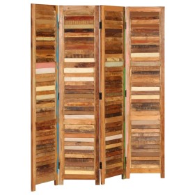 Biombo divisor de madera maciza reciclada 170 cm de vidaXL, Divisores de ambientes - Ref: Foro24-246411, Precio: 484,24 €, De...