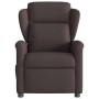 Sillón reclinable de tela marrón oscuro en Sillones | Comprar online en Foru.es