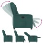 Sillón reclinable de tela verde oscuro en Sillones | Comprar online en Foru.es
