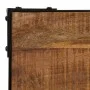 Mesa de comedor madera maciza de mango rugosa y acero 120 cm de vidaXL, Mesas de cocina y de comedor - Ref: Foro24-246630, Pr...