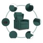 Sillón reclinable de tela verde oscuro en Sillones | Comprar online en Foru.es
