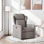 Sillón reclinable de tela gris taupe en Sillones | Comprar online en Foru.es