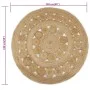 Round rug with braided jute design 150 cm by vidaXL, Rugs - Ref: Foro24-245344, Price: 59,82 €, Discount: %