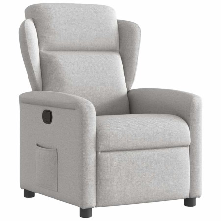 Sillón reclinable de tela gris nube en Sillones | Comprar online en Foru.es