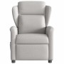 Sillón reclinable de tela gris nube en Sillones | Comprar online en Foru.es