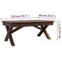 Recycled solid wood coffee table 110x60x45 cm by vidaXL, Coffee table - Ref: Foro24-244492, Price: 202,59 €, Discount: %