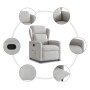 Sillón reclinable de tela gris nube en Sillones | Comprar online en Foru.es