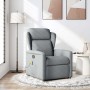 Sillón reclinable de masaje de tela gris claro en Sillones | Comprar online en Foru.es